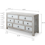 Lilys Amalfi Two Tones Chest Of  Drawers Antique Off White 63X18X35 9031-W