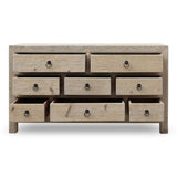 Lilys Amalfi Chest Of  Drawers Weathered Natural 63X18X35 9031-NA