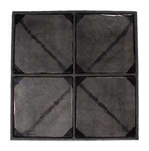 Zuo Modern Cloe Coffee Table Black - Modern Recycled Glass & Aluminum Design For Chic Home Aesthetics & Versatility Black Recycled Sand Cast Glass,Aluminum 110620-zuo-modern