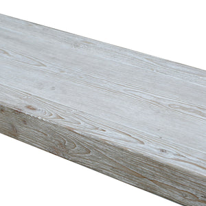 Lilys 67" Peking Grand Framed Console Table Weathered White Wash 9032-W