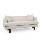 Christopher Knight Home® - Noble House - Mableton Mid-Century Modern Upholstered 3 Seater Sofa