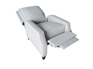 Alpine Furniture Inez Push Back Chair — Plush High-Back Recliner With Easy Push-Back Mechanism, Modern Tapered Legs 9033