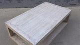 Lilys Peking Grand Framed Coffee Table Weathered White Wash 9034-W