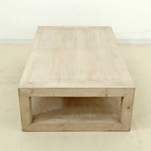 Lilys Peking Grand Framed Coffee Table Weathered White Wash 9034-W