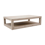 Lilys Peking Grand Framed Coffee Table Weathered White Wash 9034-W