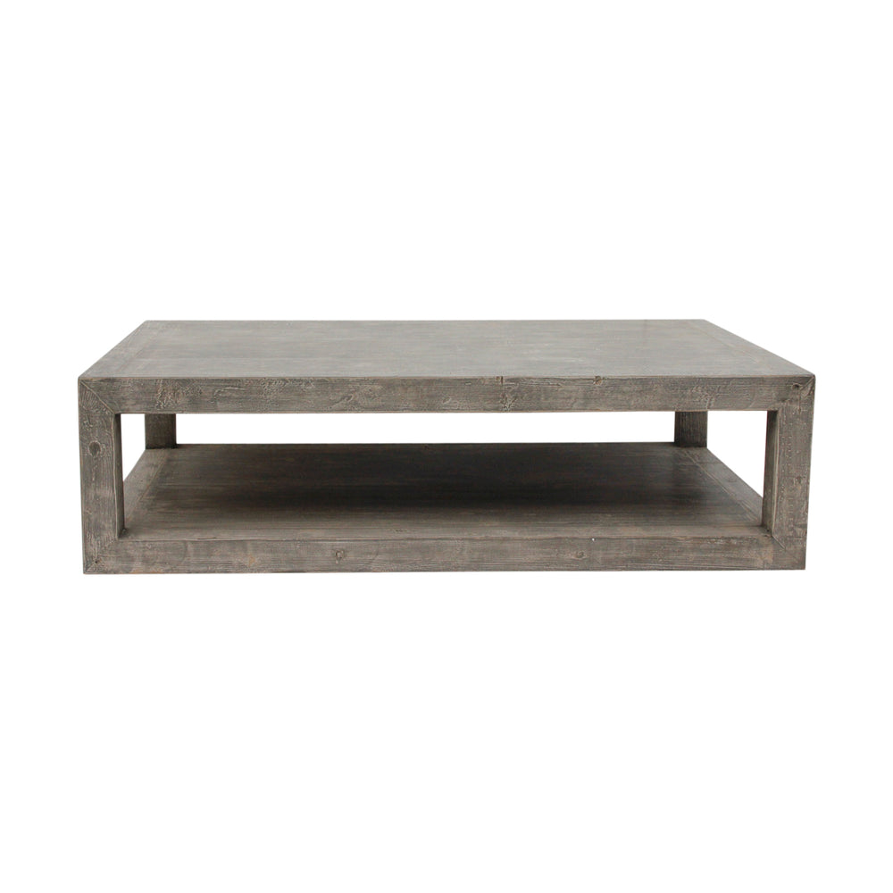 Lilys Peking Grand Framed Coffee Table Weathered Gray Wash  Pre-Order Only 90340130