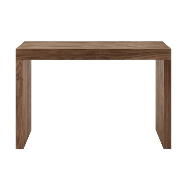 Eurostyle Donald Console Table In Walnut - Stylish Design With Hidden Drawer For Functional Elegance Walnut American Walnut 90346-wal