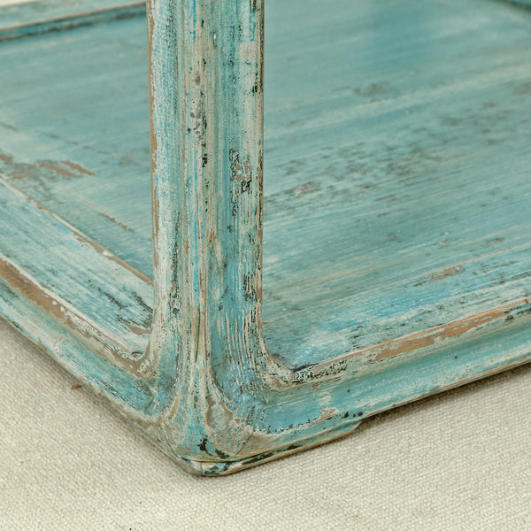 Lilys Peking Side Table One Drawer Weathered Soft  Aqua Wash 90350600