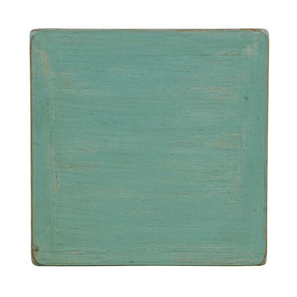 Lilys Peking Side Table One Drawer Weathered Turquoise 9035-TQ