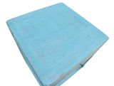 Lilys Peking Side Table One Drawer Weathered Turquoise 9035-TQ