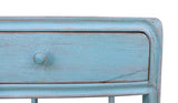 Lilys Peking Side Table One Drawer Weathered Turquoise 9035-TQ