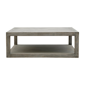 Lilys Peking Grand Framed Square Coffee Table Weathered Gray Wash Pre-Order Only 9036-GY