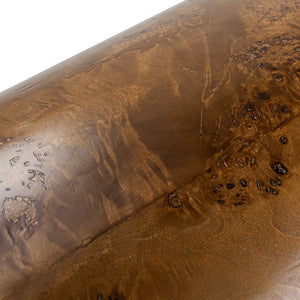 English Elm Jennifer Taylor Home - Nebula 20" Oval Accent Side Table - Medium Brown Walnut Burl Wood For Elegant Living Spaces B2719P292913