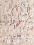 Unique Loom Deepa Boone Machine Made Abstract Rug Ivory, Beige/Blue/Light Brown/Purple/Gold 10' 0" x 13' 9"