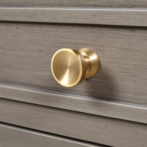 English Elm Jennifer Taylor Home - Dauphin Elegant 5-Drawer Executive Desk In Grey Cashmere With Gold Accents For Stylish Workspaces B2719P238476