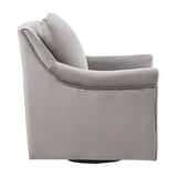 Madison Park Deanna Transitional Upholstered Swivel Accent Chair MP103-0480 Grey