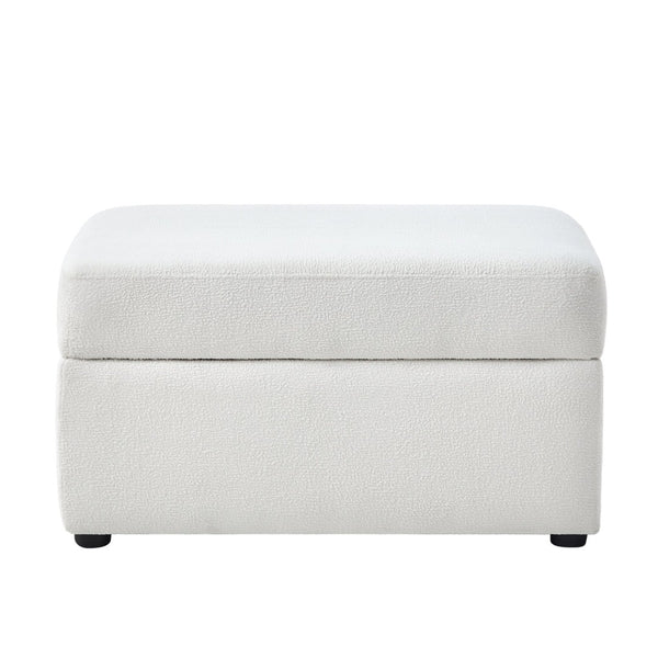 English Elm Chauncy Modular Chofa Set with Storage Ottoman and Coil Spring Foam Seat Support B050S00032