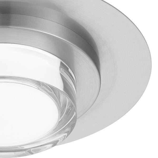 English Elm 12 Inch Square Integrated Led Flush Mount Dimmable Ceiling Light with Acrylic Diffuser Chrome B370P400756