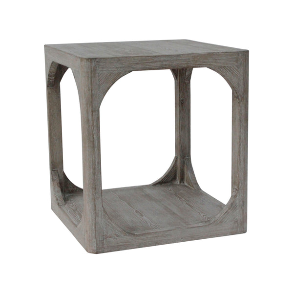 Lilys Peking Ming Side Table Weathered White Wash 9041