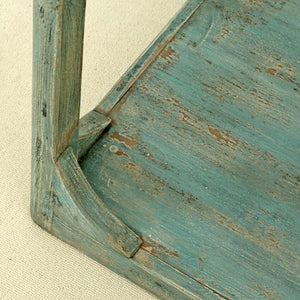 Lilys Peking Ming Side Table Weathered Soft Aqua Wash 9041
