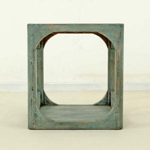 Lilys Peking Ming Side Table Weathered Soft Aqua Wash 9041