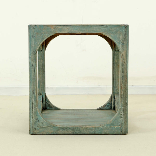 Lilys Peking Ming Side Table Weathered Soft Aqua Wash 9041