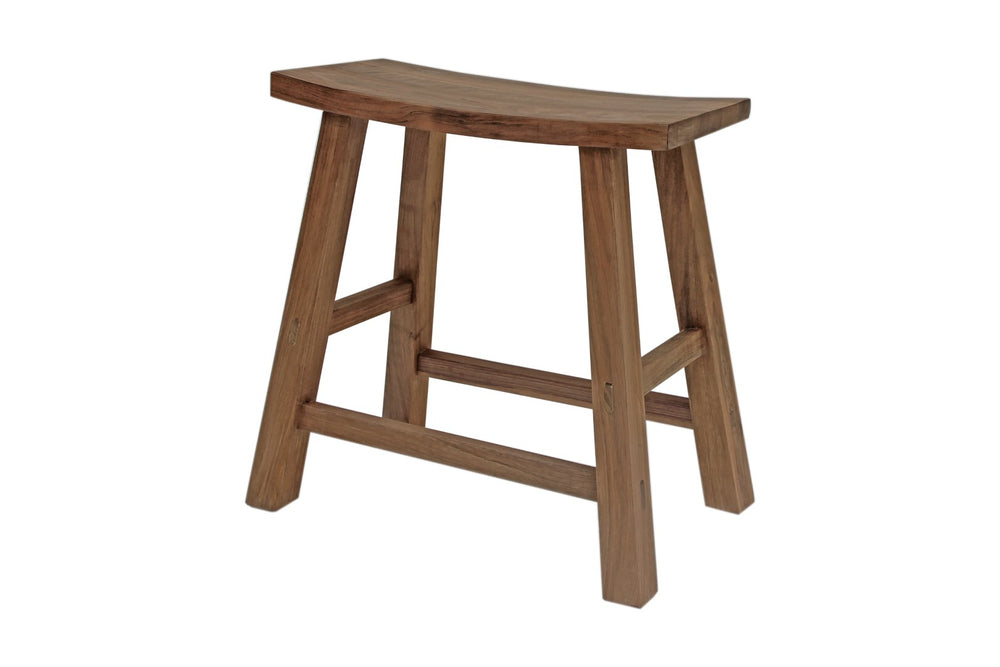 Lilys Reclaimed Walnut Wood Stool Natural 9042-NA