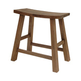 Lilys Reclaimed Walnut Wood Stool Natural 9042-NA