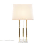 Martha Stewart Doyer  Modern/Contemporary Metal Table Lamp MT153-0068 Gold/White