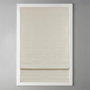 English Elm Printed Faux Silk Room Darkening Cordless Roman Shade with Thermal Foam Backing, OEKO-TEX Certified Elegance Ivory 6.36 L x 11.42 W x 7.48 H B03598304