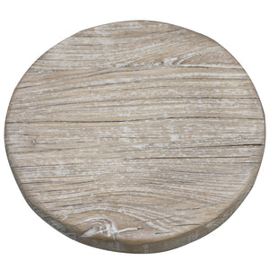 Lilys 28" High Round Bar Stool Weathered Natural 90452110