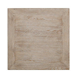Lilys Peking Grand Framed Square Side Table Weathered White Wash 9046