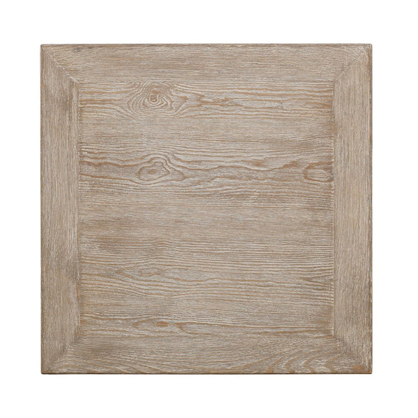 Lilys Peking Grand Framed Square Side Table Weathered White Wash 9046