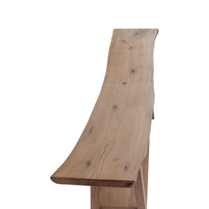Lilys 79" Live Edge Console Table With Shelf Walnut Wood Natural (Color & Size Vary) 9047-L