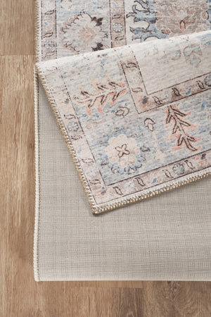 English Elm Oxford Traditional Polyester Area Rug Low Pile Stain Resistant for High Traffic Rooms B186P428909