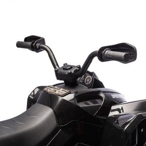 English Elm 24v Kids Electric Atv Xxxl Off-road Ride on with Remote Parental Control and Bluetooth Black W1578P228312