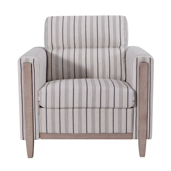English Elm 1 Seater Pu Leather Accent Sofa with Pocket Spring Cushion for Living Room W680P409325