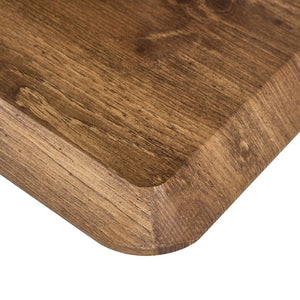 English Elm Modern Wood Grain Mdf Dining Table with Steel Accent Legs for Kitchen or Office W1512S00193