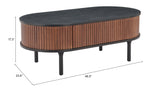 Koriana Coffee Table Black & Walnut 110298 Zuo Modern