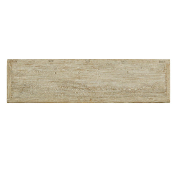 Lilys 67" Two Tones Buffet 4 Door Distressed Off White 9051-W