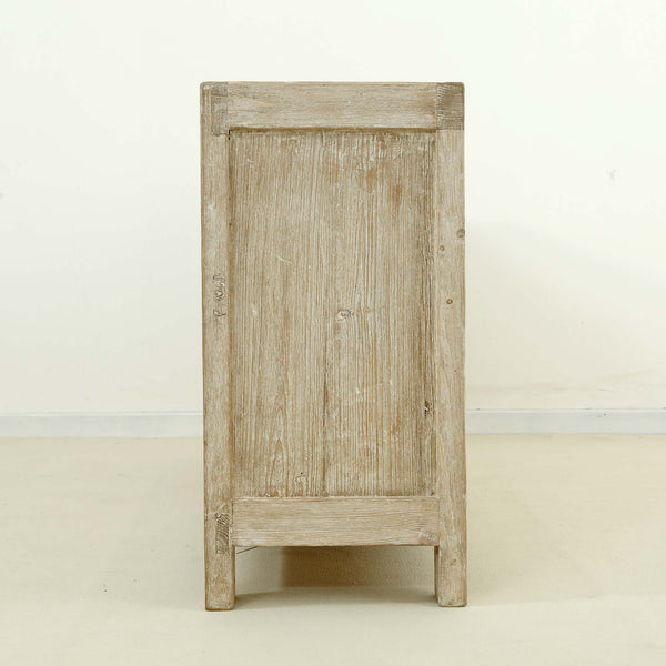 Lilys 67" Two Tones Buffet 4 Door Distressed Off White 9051-W