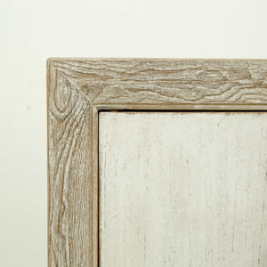 Lilys 67" Two Tones Buffet 4 Door Distressed Off White 9051-W