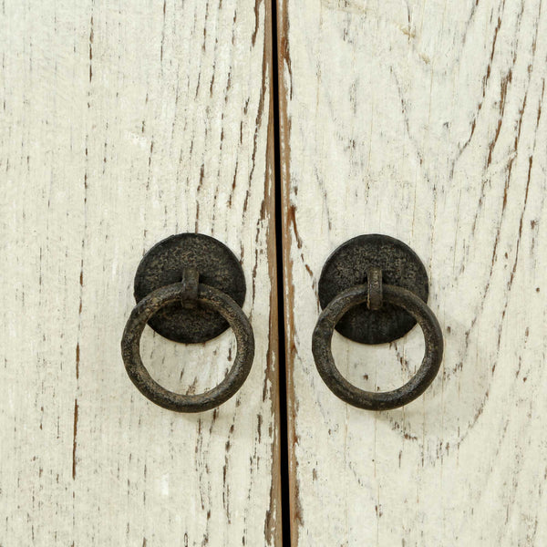 Lilys 67" Two Tones Buffet 4 Door Distressed Off White 9051-W