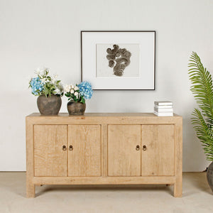 Lilys 67" Capri 4 Door Sideboard Weathered Natural 9051-NA