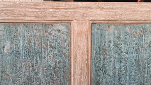 Lilys 67" Two Tones Buffet 4 Door Distressed Soft Aqua 9051-G