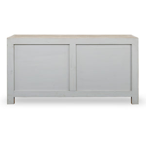 Lilys 67" Two Tones Buffet 4 Door Distressed Soft Aqua 9051-G
