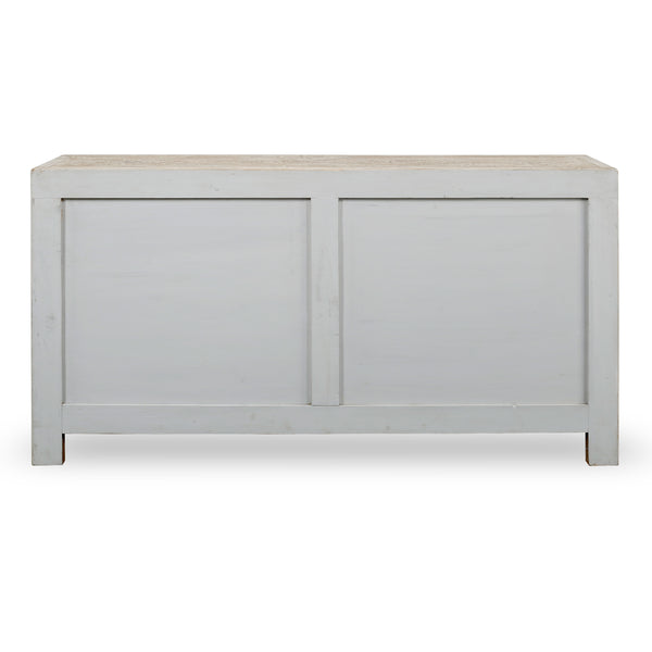Lilys 67" Two Tones Buffet 4 Door Distressed Soft Aqua 9051-G
