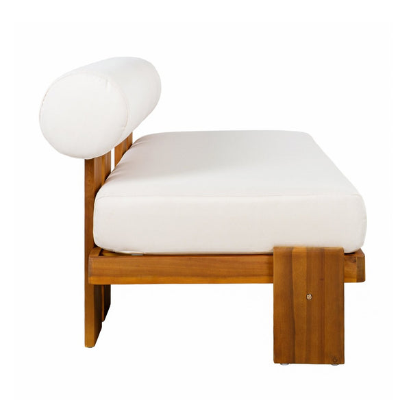 English Elm Patio Acacia Wood Loveseat and Coffee Table Set for Outdoor Lounge Spaces N776P387848B