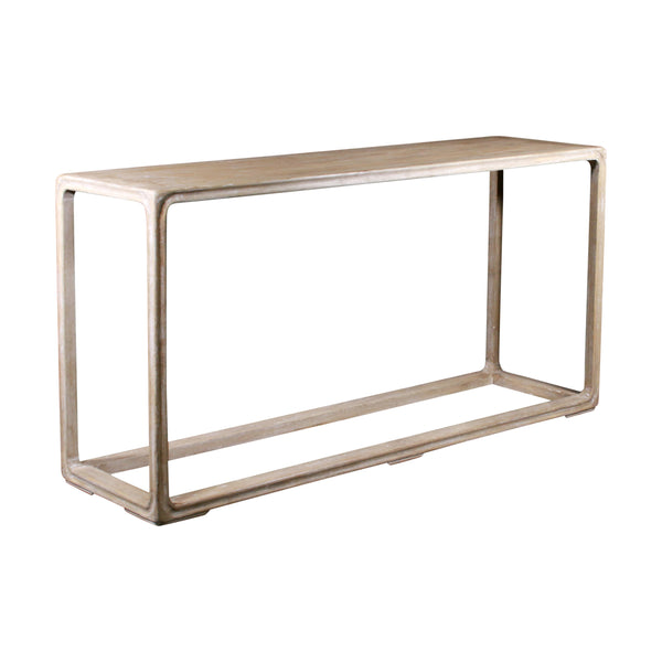 Lilys Reclaimed Peking Console Table Weathered White Wash 9053