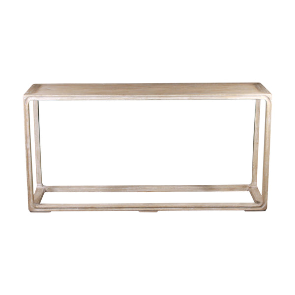Lilys Reclaimed Peking Console Table Weathered White Wash 9053